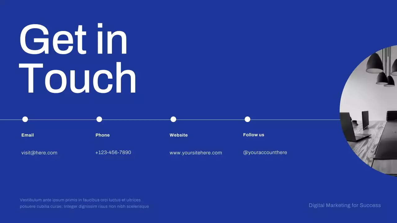 Blue Modern Marketing Presentation