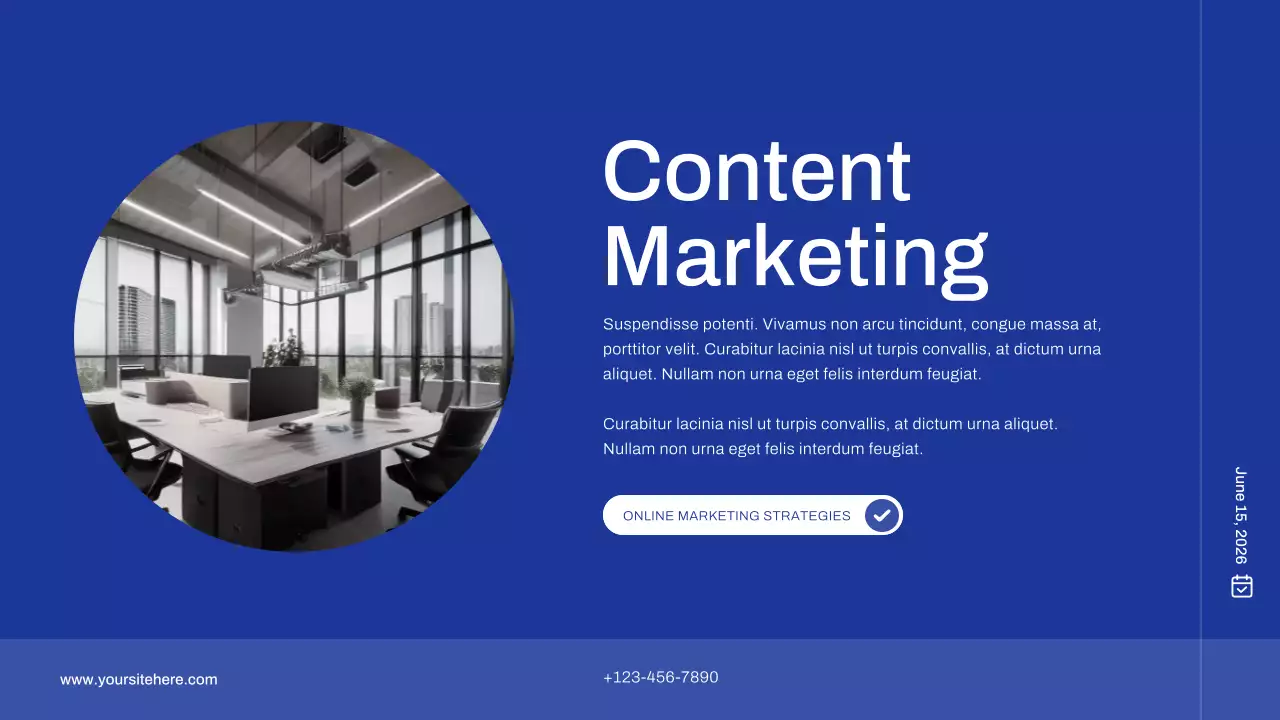 Blue Modern Marketing Presentation