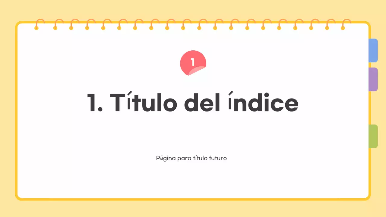 Amarillo Descripción sencilla de la plantilla