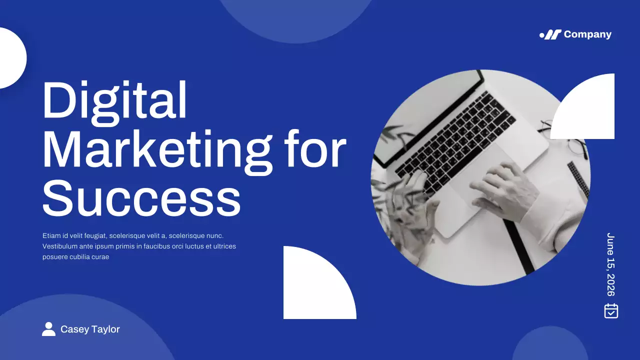 Blue Modern Marketing Presentation