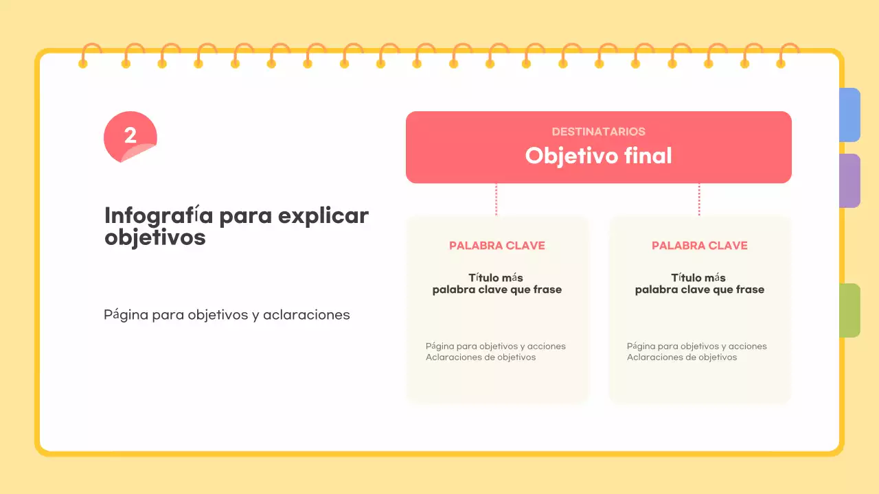 Amarillo Descripción sencilla de la plantilla