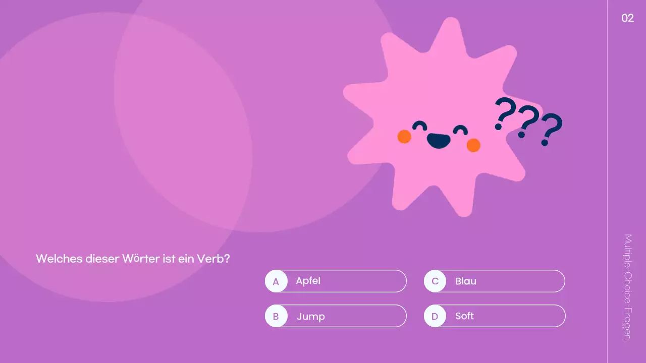 Bunte, spielerische Quiz-Zeit