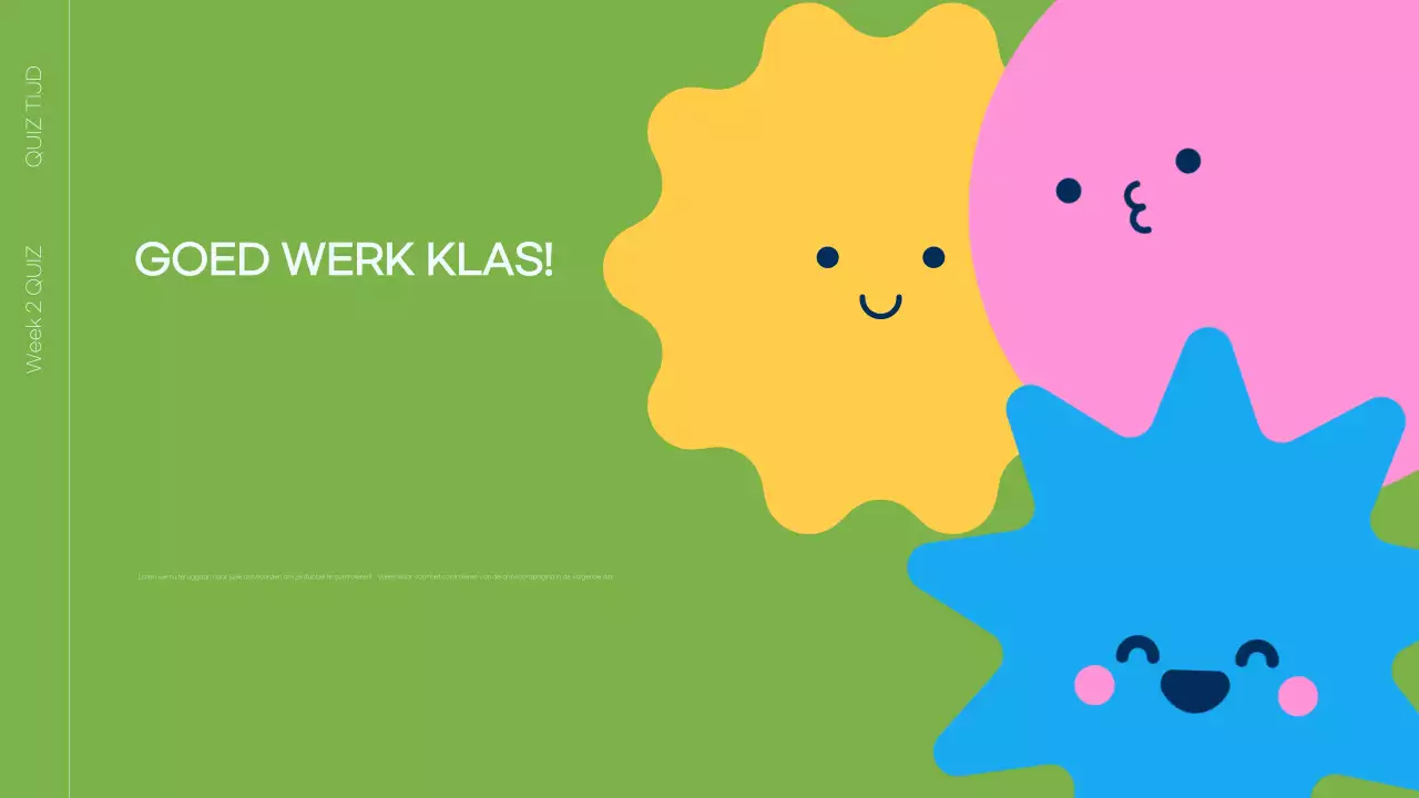 Kleurrijke Speelse Quiz Tijd