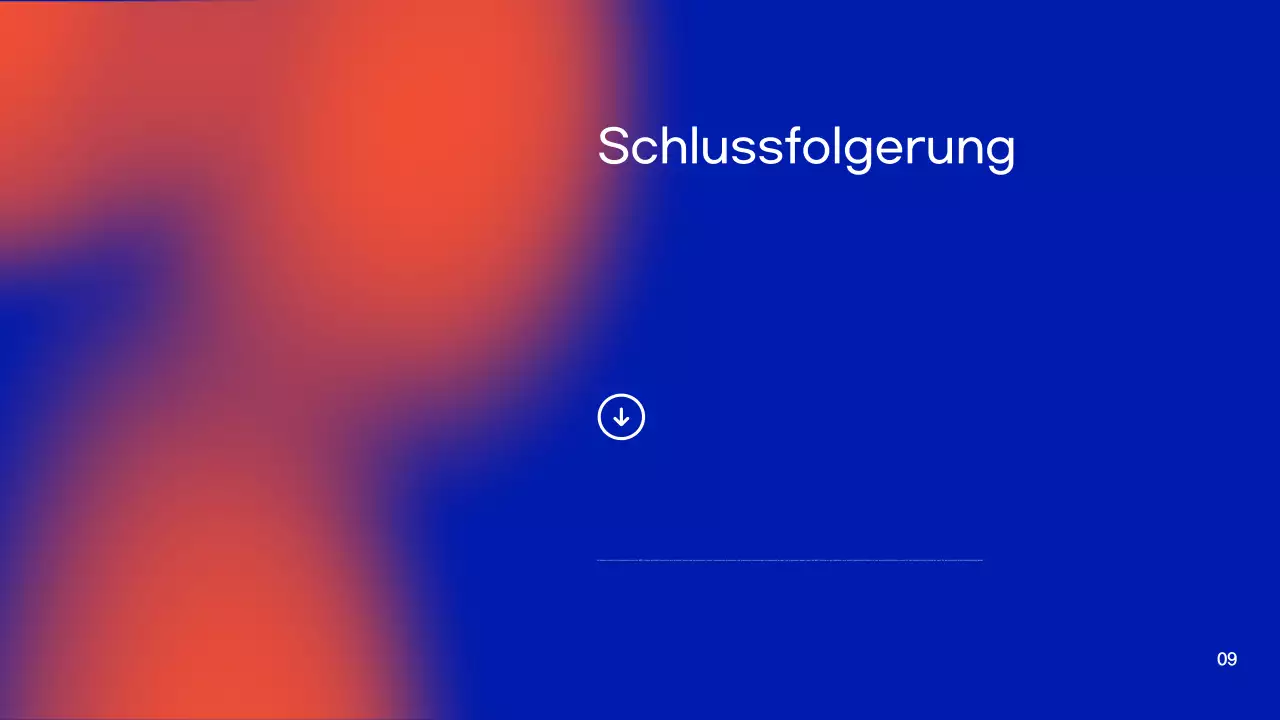 Präsentation des Forschungsprojekts "Blauer und oranger Farbverlauf