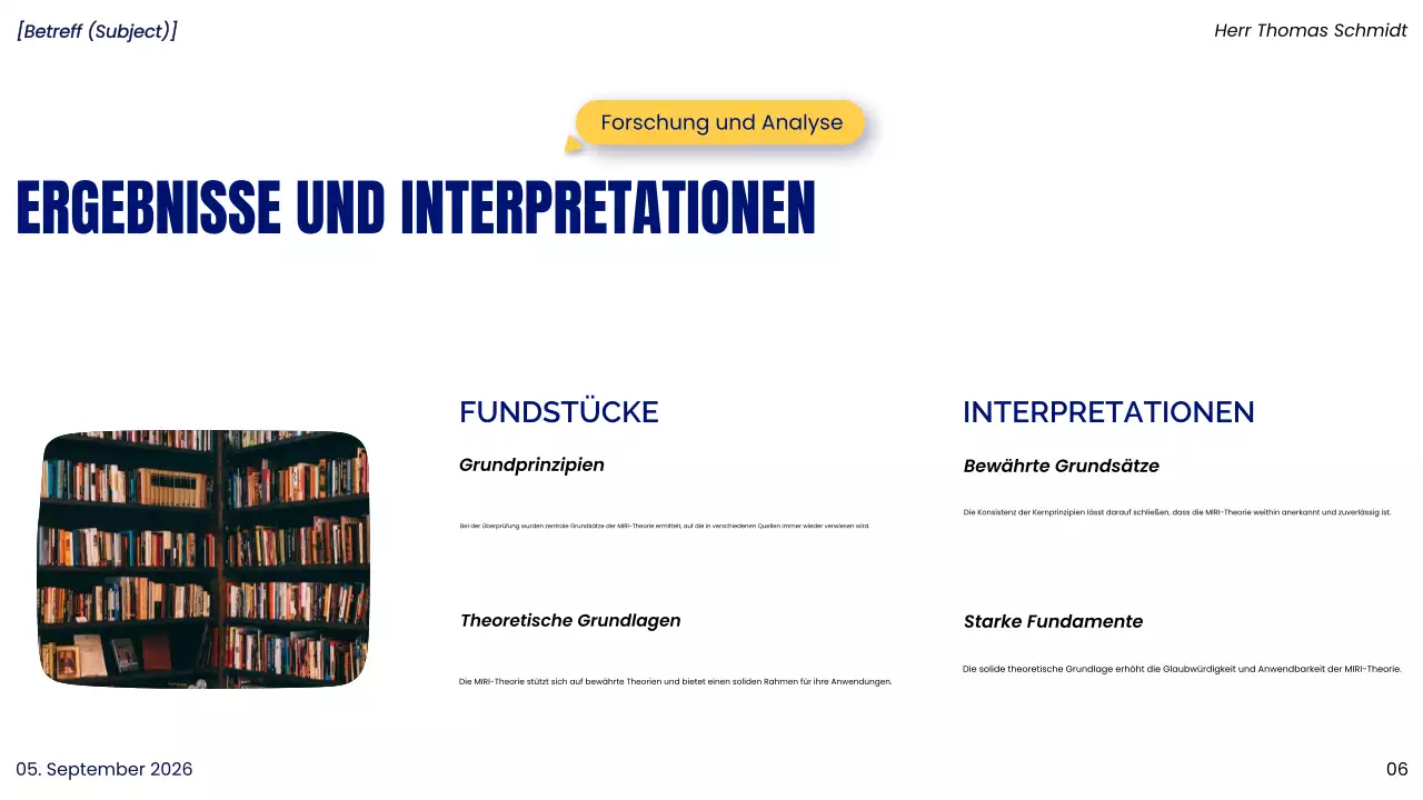 blue modern Projektpräsentation