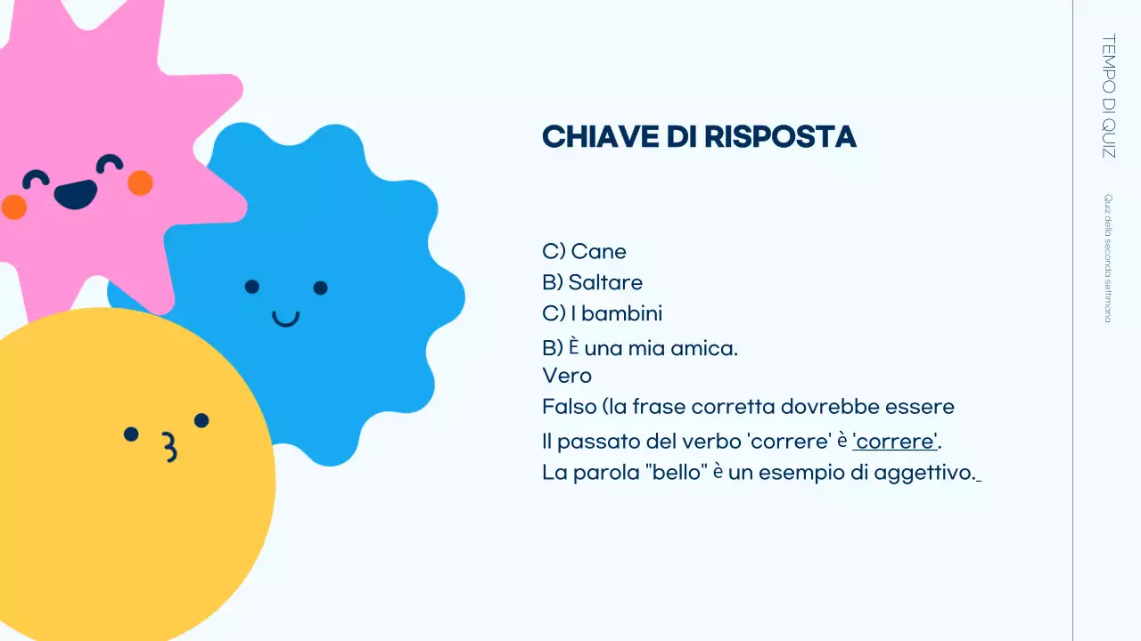 Tempo di Quiz colorati e giocosi