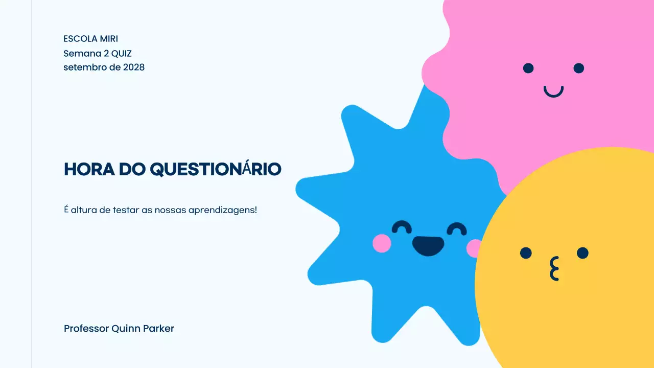 Colorful Playful Quiz Time
