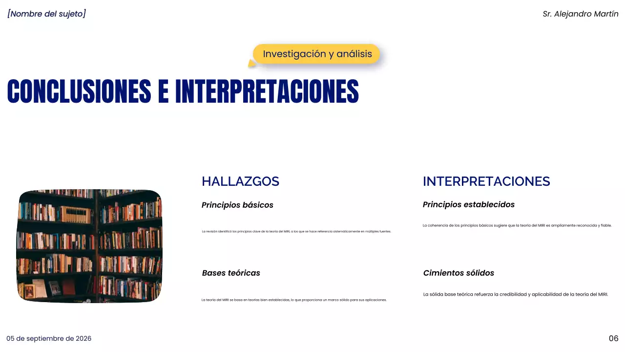 presentación del proyecto blue modern