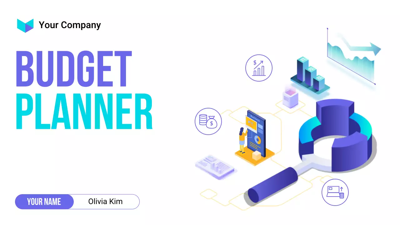 Blue Modern Budget Planner