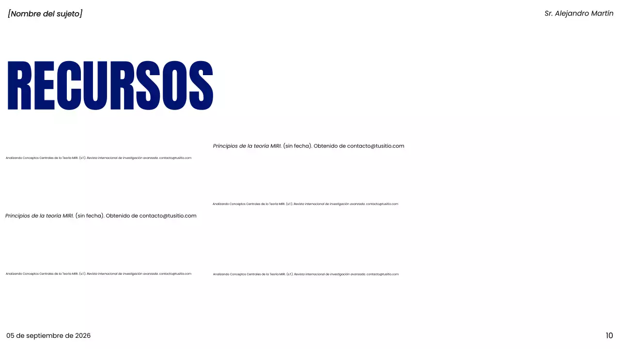 presentación del proyecto blue modern