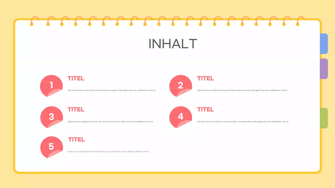 Gelb Einfache Vorlage Beschreibung