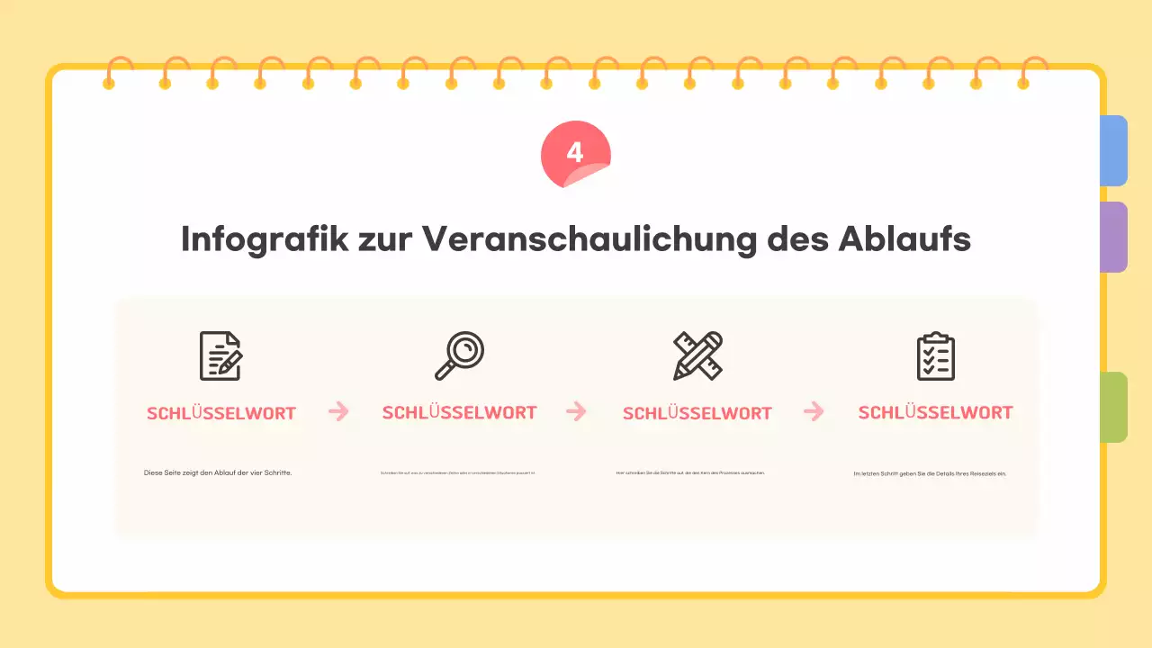 Gelb Einfache Vorlage Beschreibung