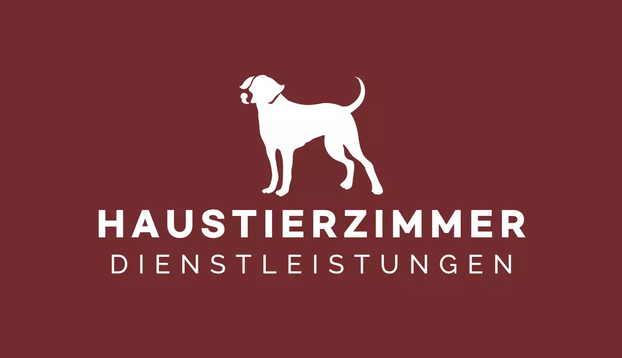 braune Minimal-Visitenkarte für Haustiere