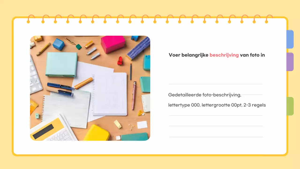 Geel Eenvoudige sjabloonbeschrijving