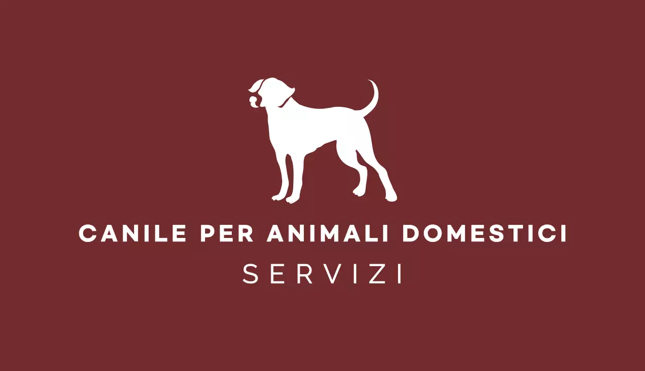 biglietto da visita minimale marrone per animali domestici