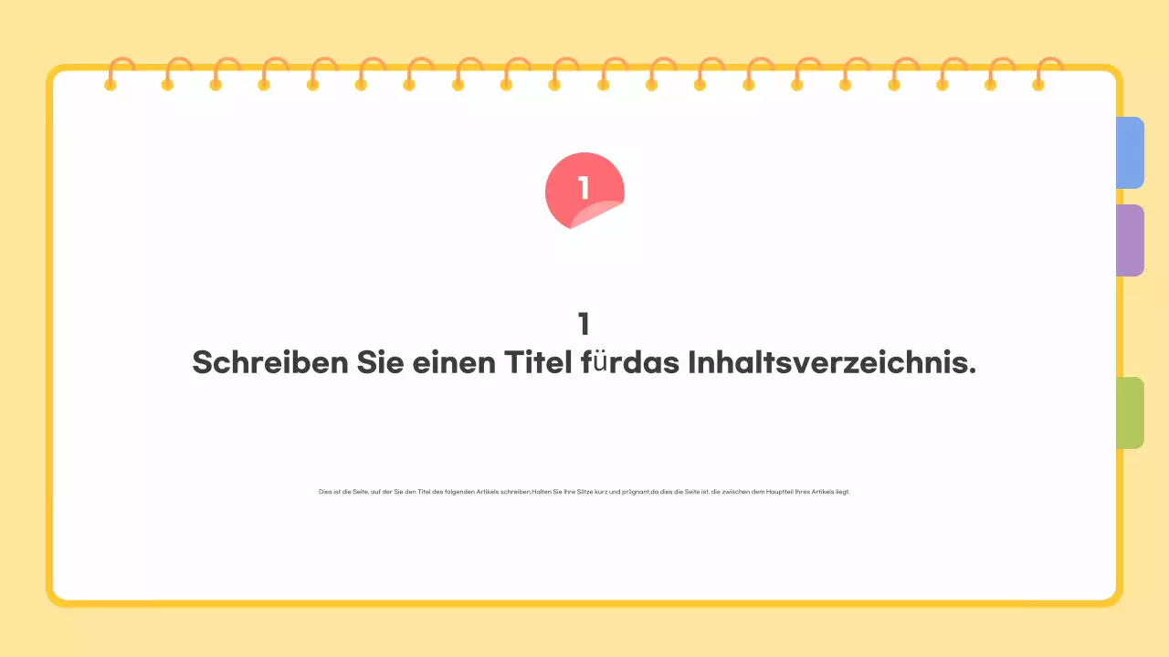 Gelb Einfache Vorlage Beschreibung