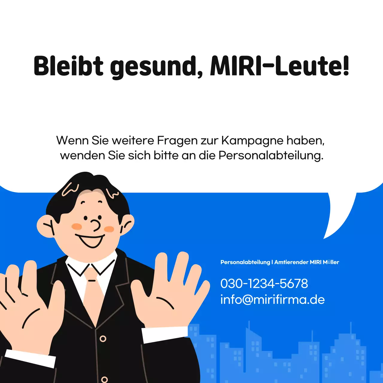 Förderung eines einfachen blau-orangenen Programms zur betrieblichen Gesundheitsförderung