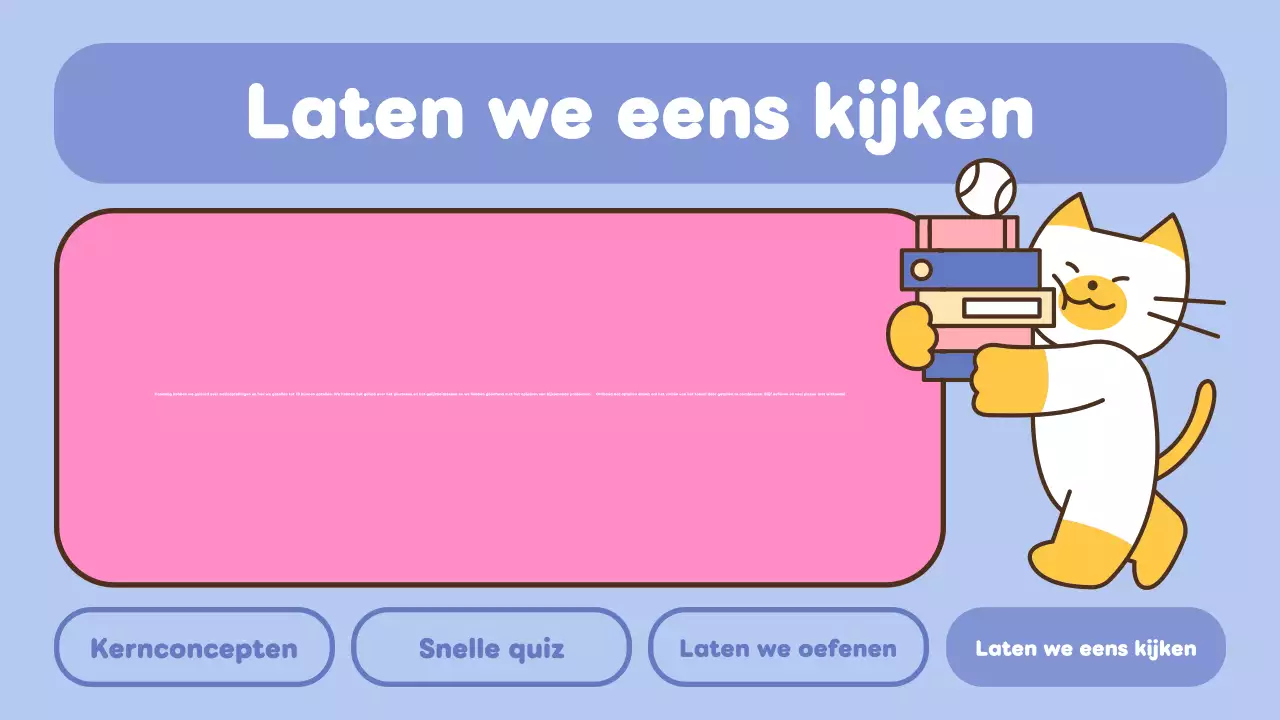 Blauw Roze Wiskunde Presentatie voor Basisschool