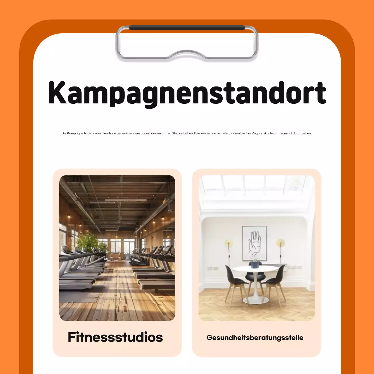 Förderung eines einfachen blau-orangenen Programms zur betrieblichen Gesundheitsförderung