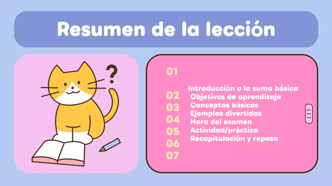 Presentación de Blue Pink Math para la escuela primaria