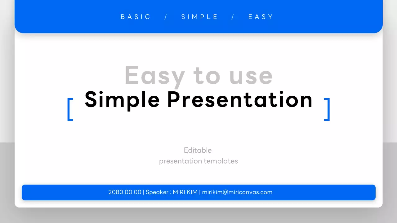 Blue Simple Presentation documentation