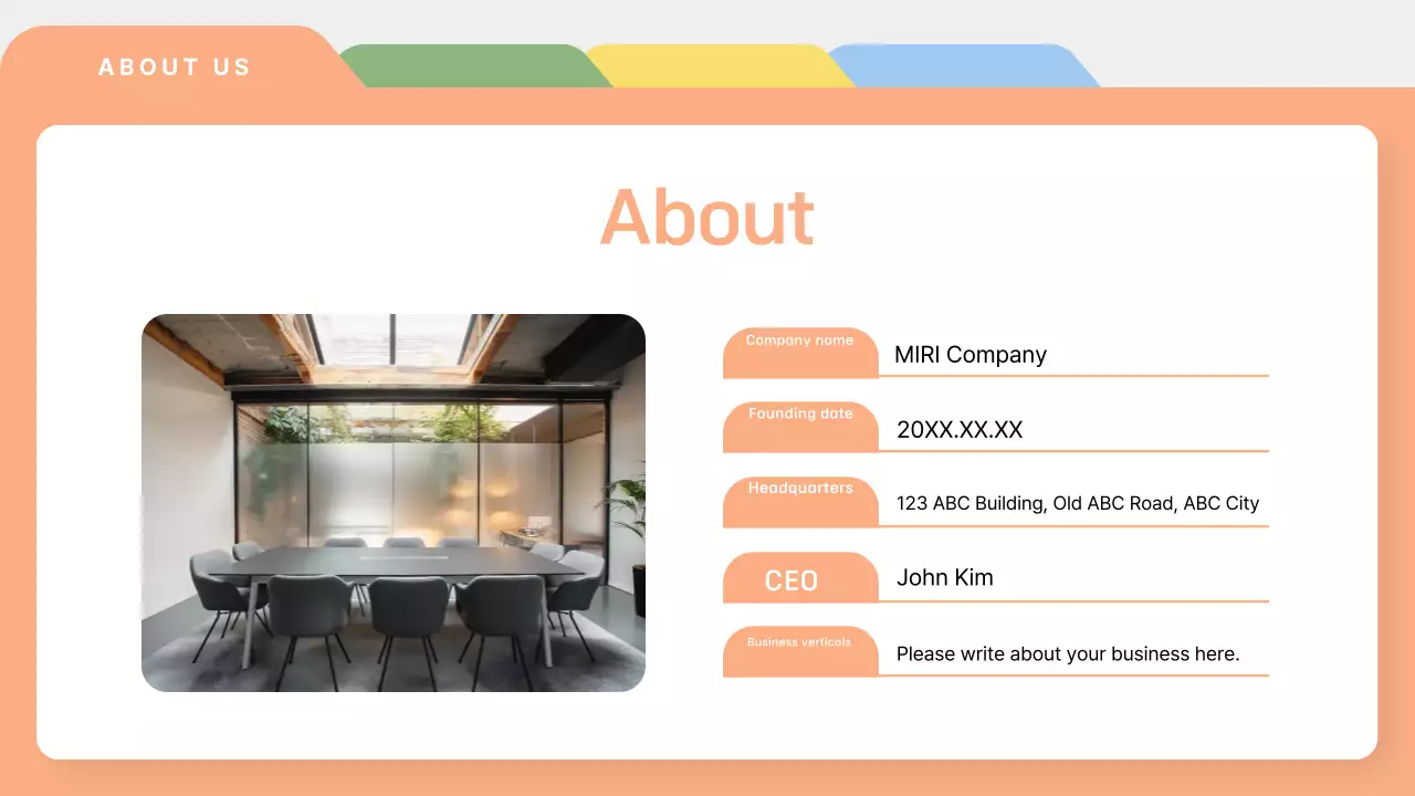 Khaki Simple proposal description