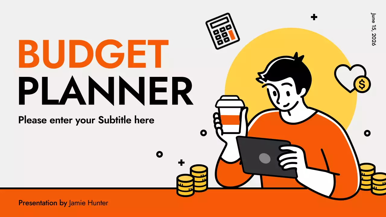 Orange Modern Budget Planner Presentation