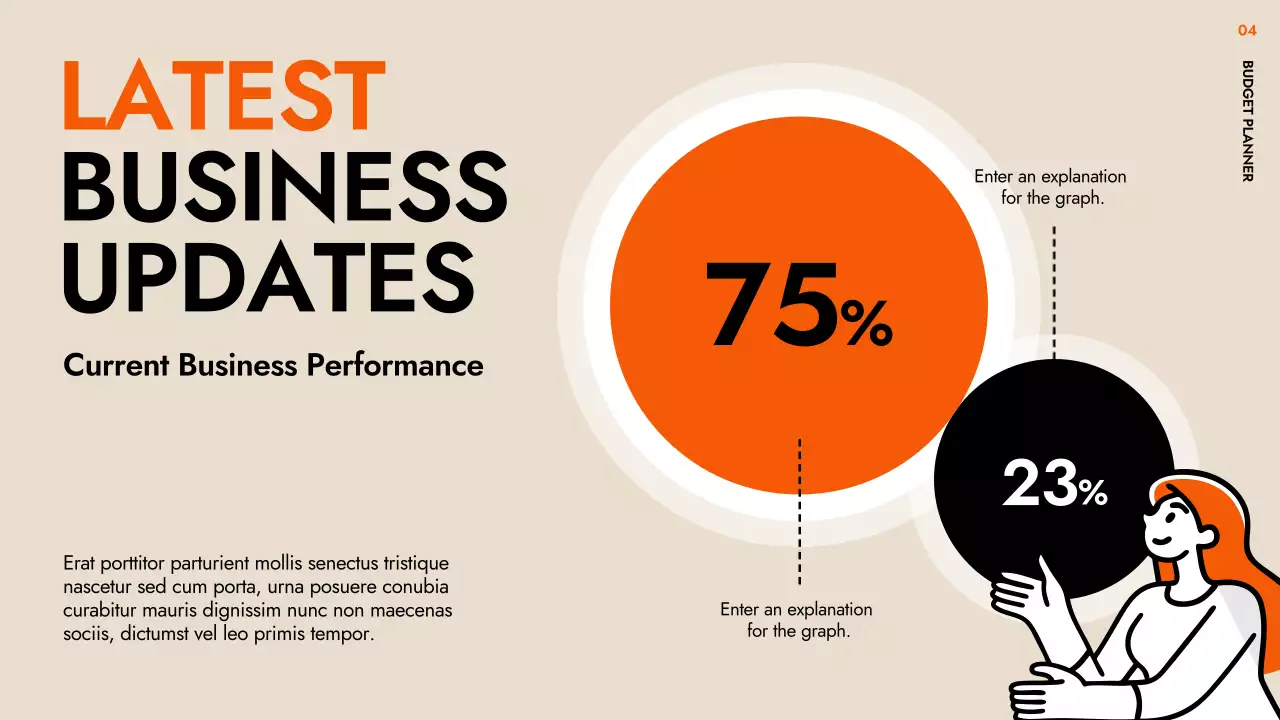 Orange Modern Budget Planner Presentation