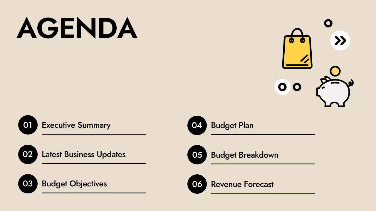 Orange Modern Budget Planner Presentation