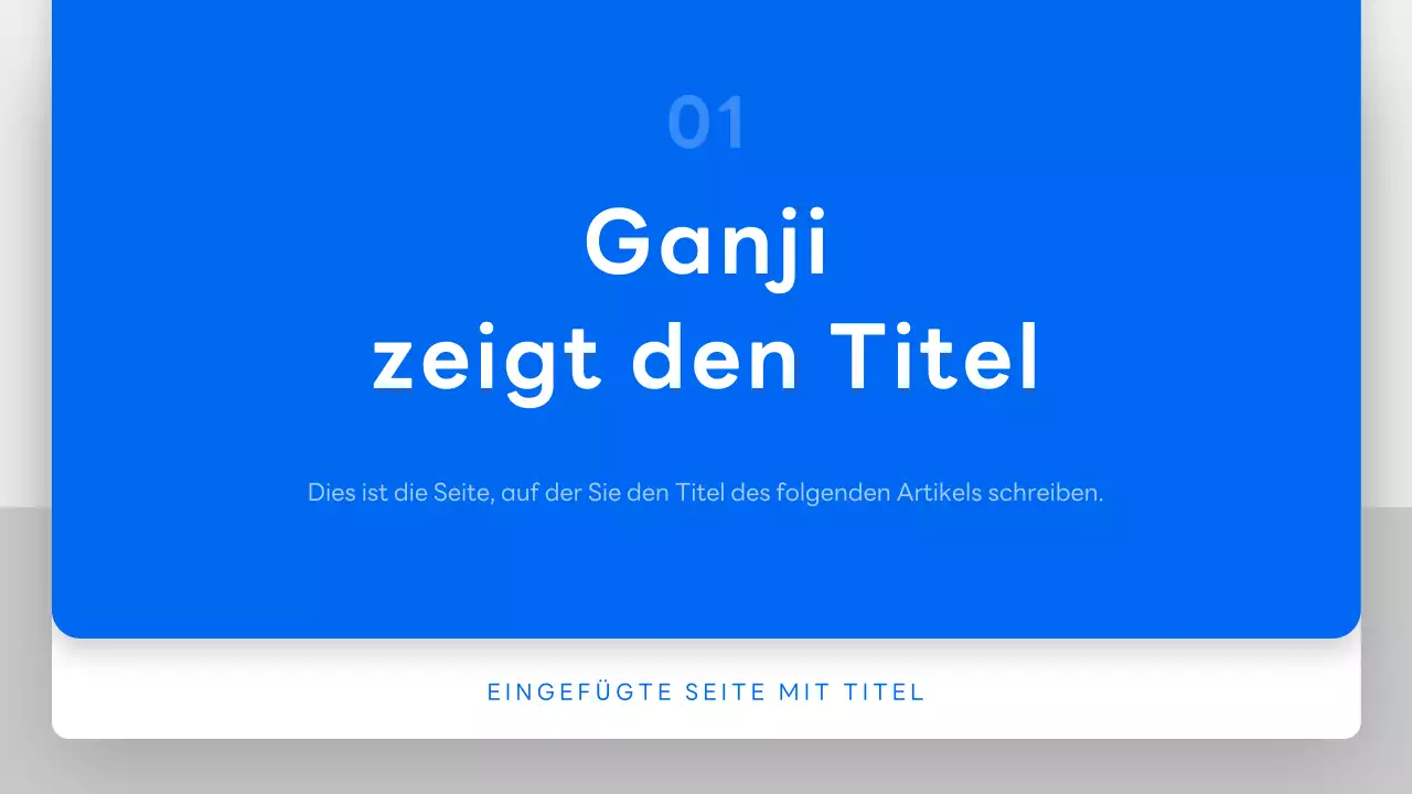 Blue Simple Presentation Dokumentation