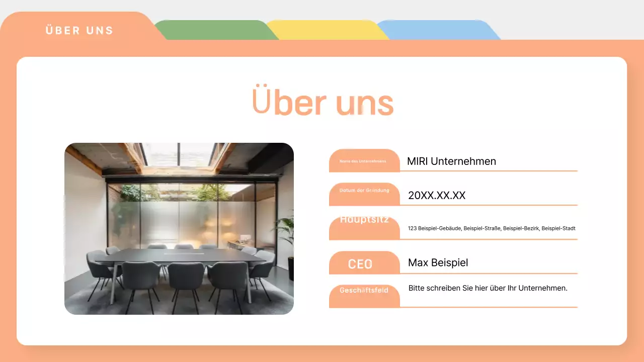 Khaki Simple Vorschlag Beschreibung