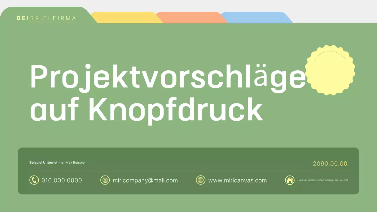 Khaki Simple Vorschlag Beschreibung