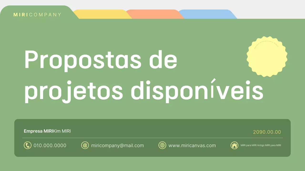 Descrição da proposta Khaki Simple