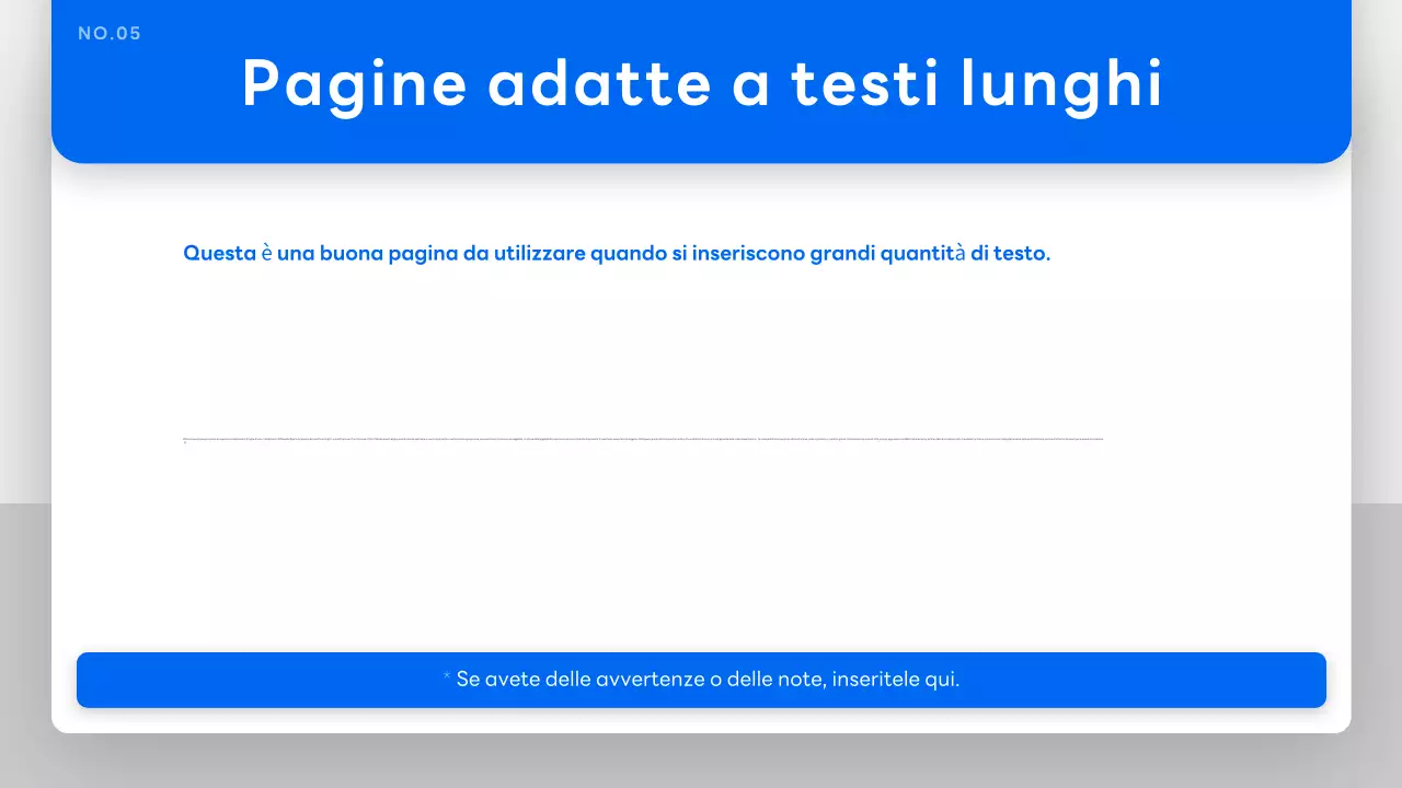 Documentazione della presentazione semplice blu