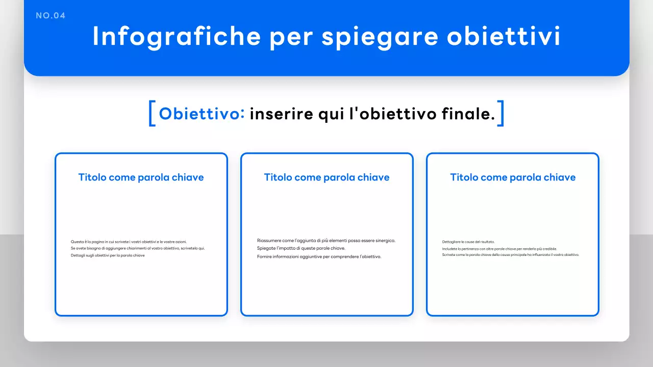 Documentazione della presentazione semplice blu