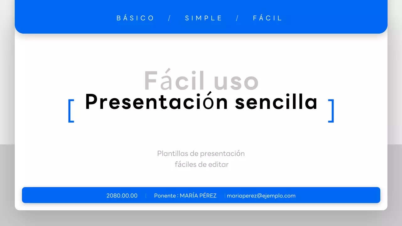 Documentación Blue Simple Presentation