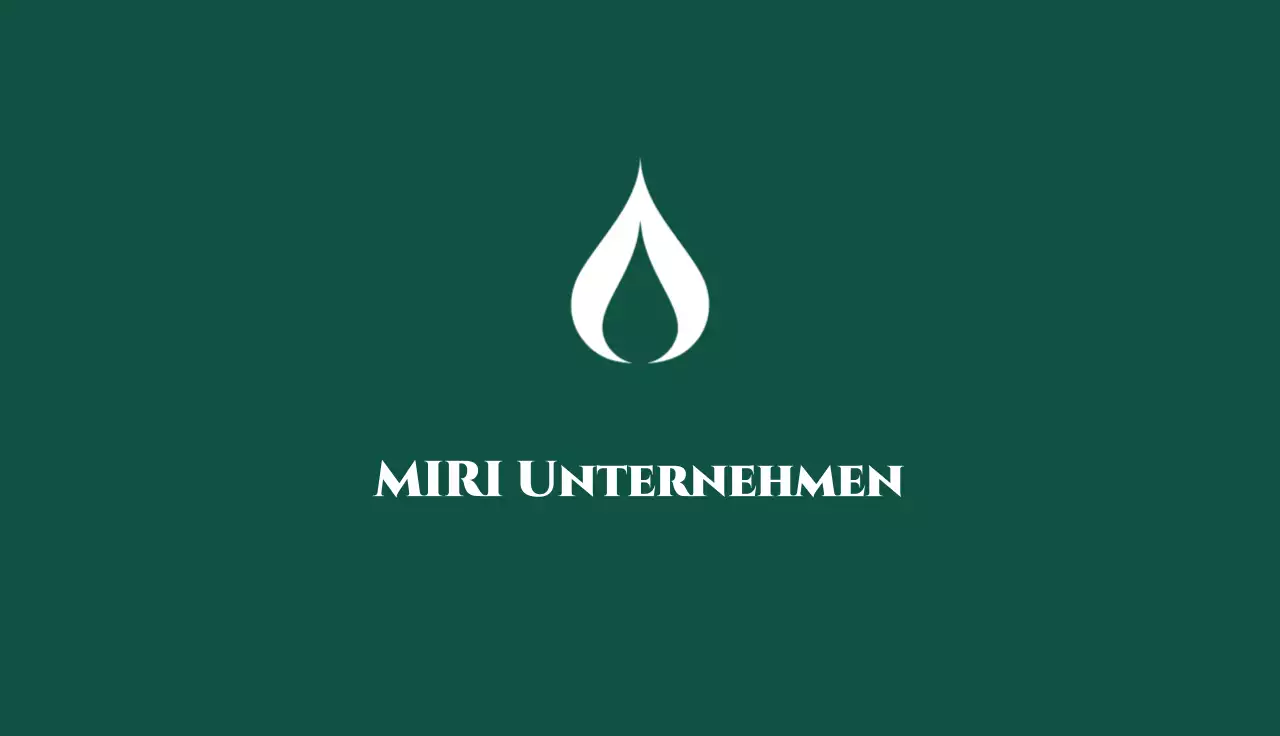 grüne minimalistische Visitenkarte