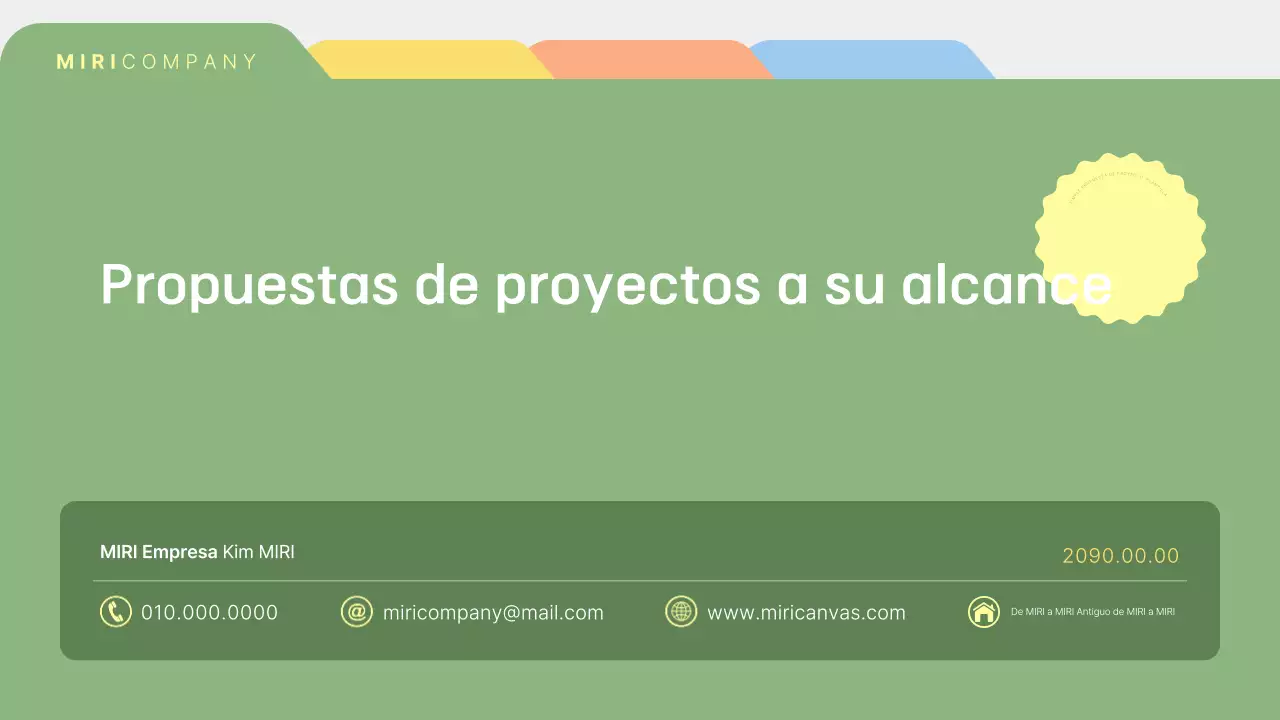 Descripción de la propuesta Khaki Simple