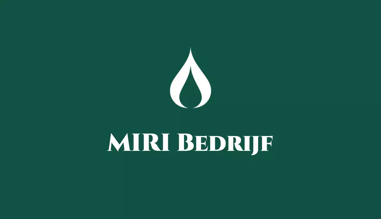 groen minimalistisch visitekaartje