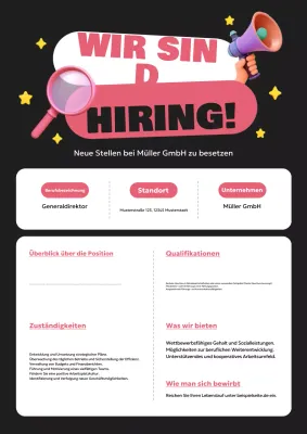 black modern Einstellungsanzeige