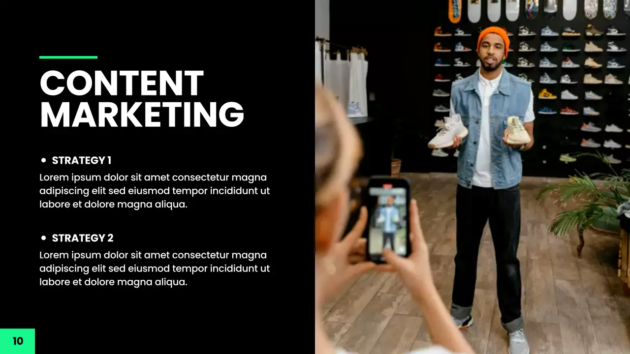 Green Modern Marketing Guide Presentation