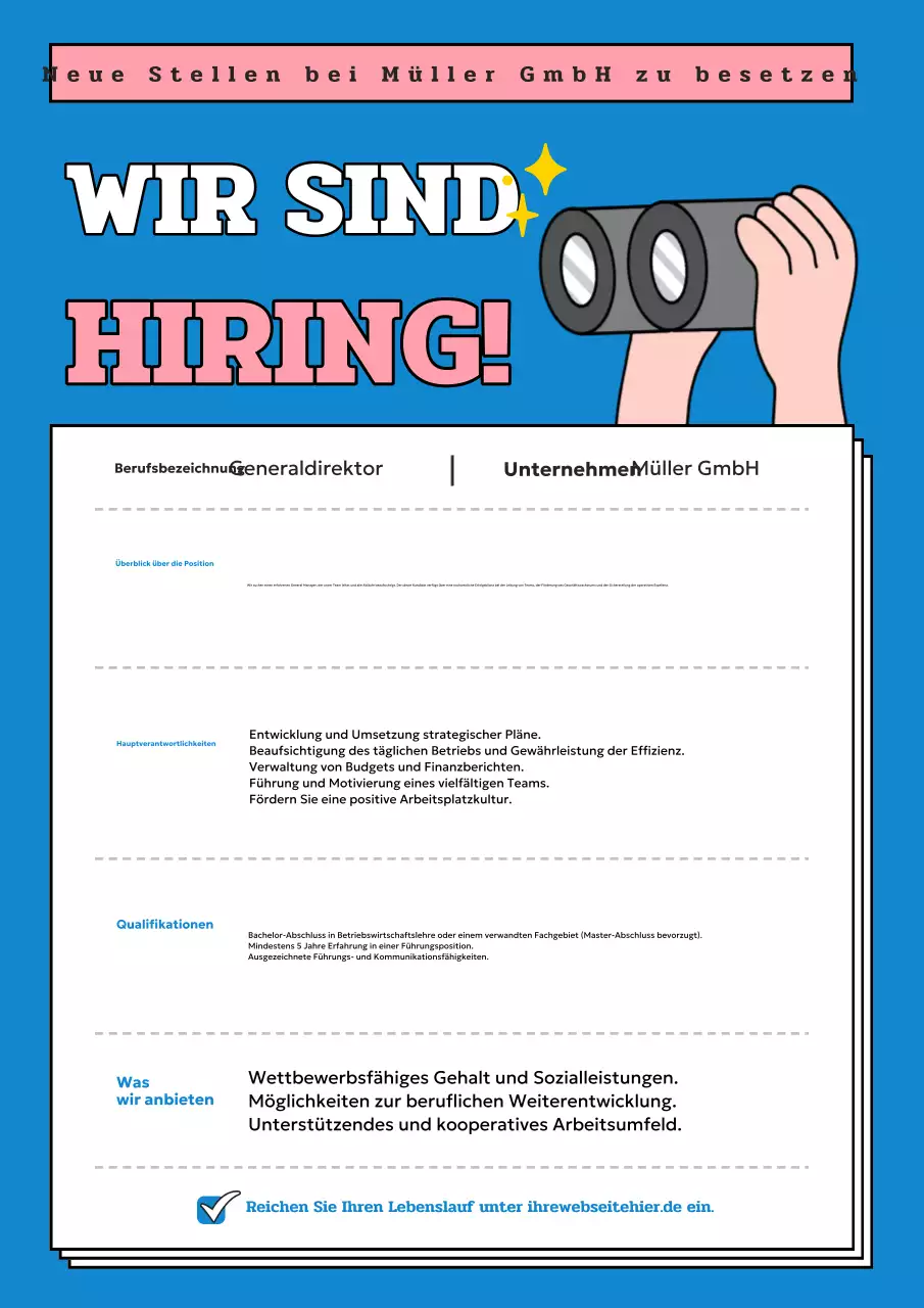 blue modern Einstellungsanzeige