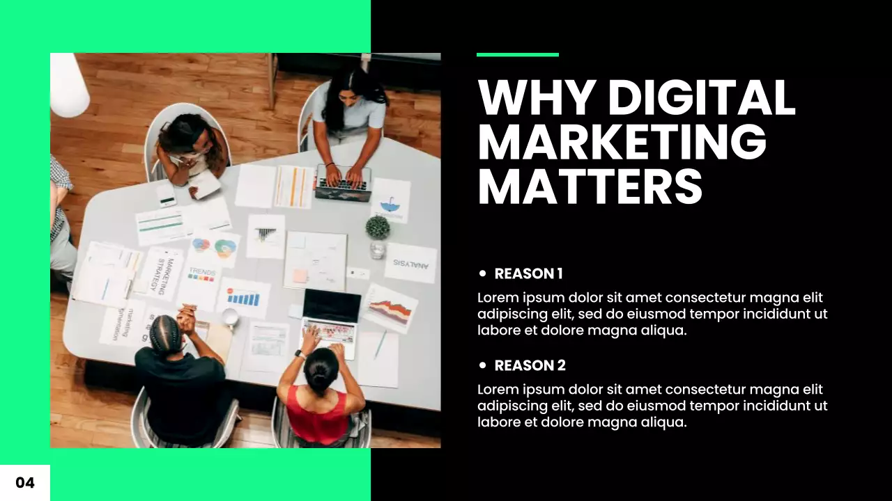 Green Modern Marketing Guide Presentation