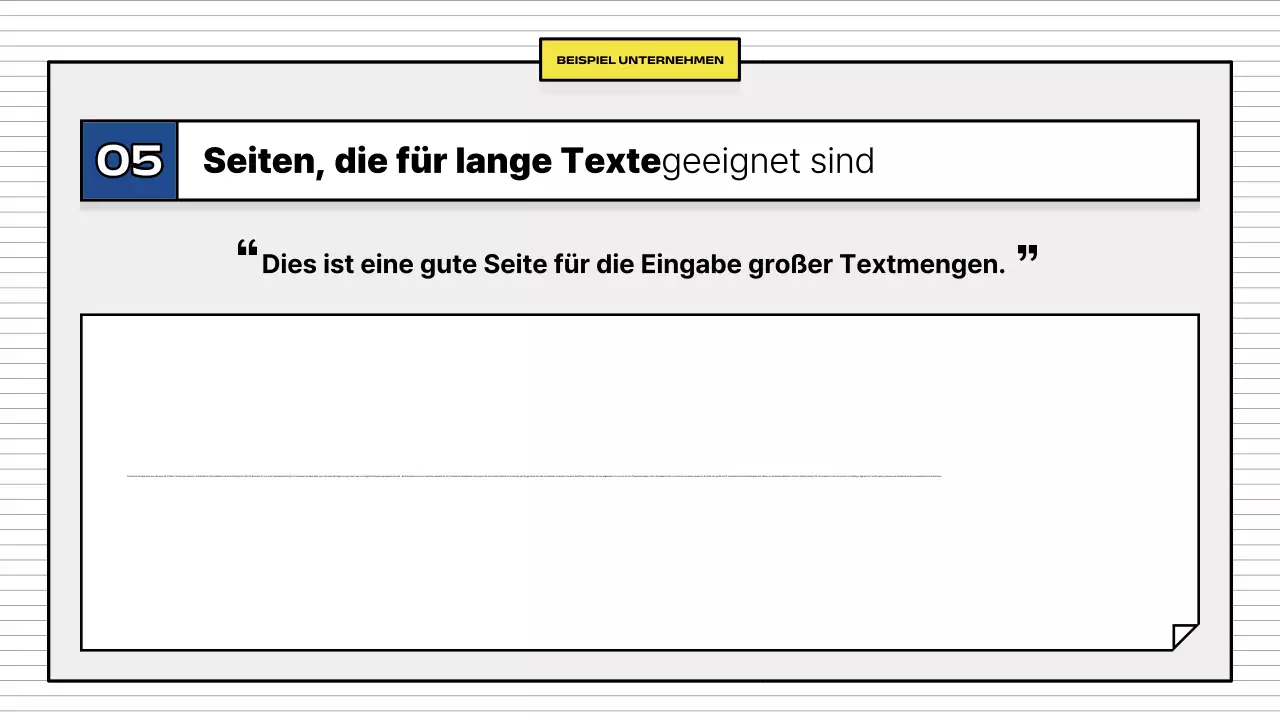 Gelb Einfache Geschäftsbeschreibung