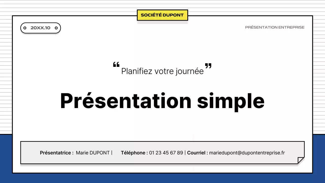 Yellow Simple Business Description