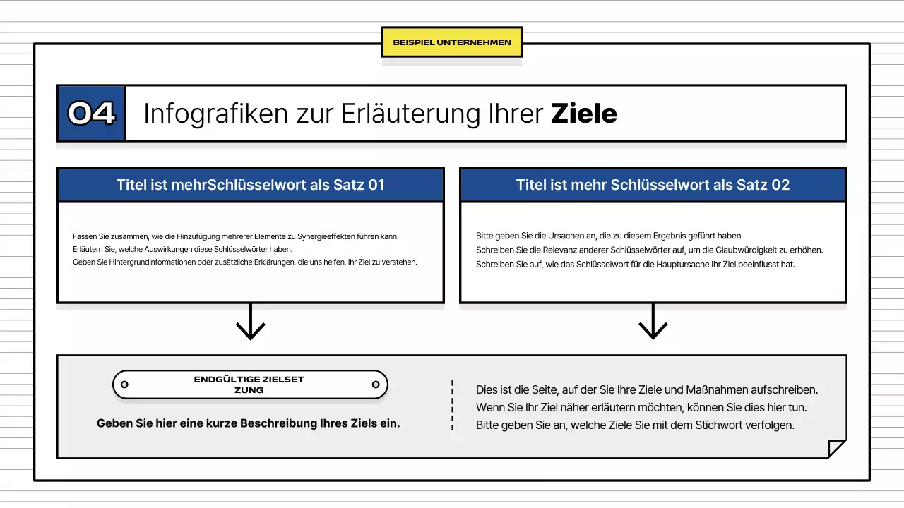Gelb Einfache Geschäftsbeschreibung