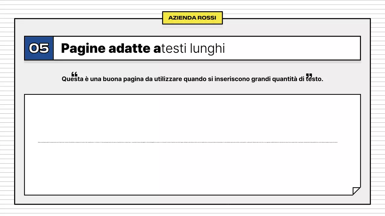 Giallo Descrizione aziendale semplice