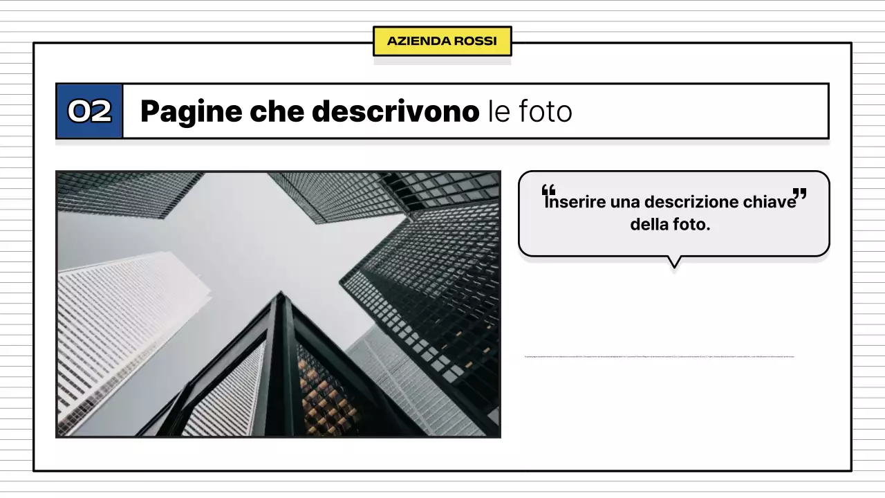 Giallo Descrizione aziendale semplice
