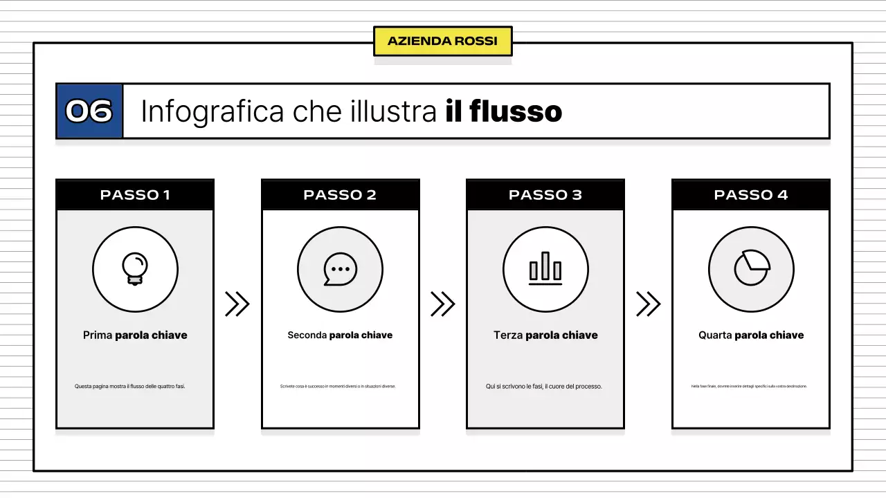 Giallo Descrizione aziendale semplice