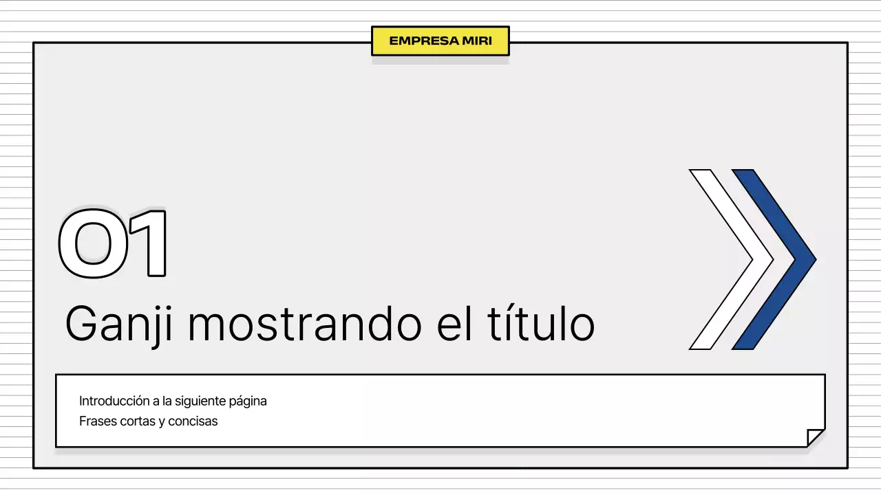 Yellow Simple Descripción de la empresa